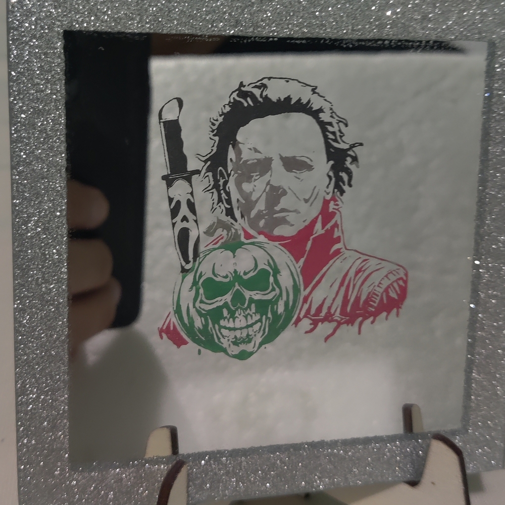 Michael Myers Decorative Mirror Personalized Halloween Ready